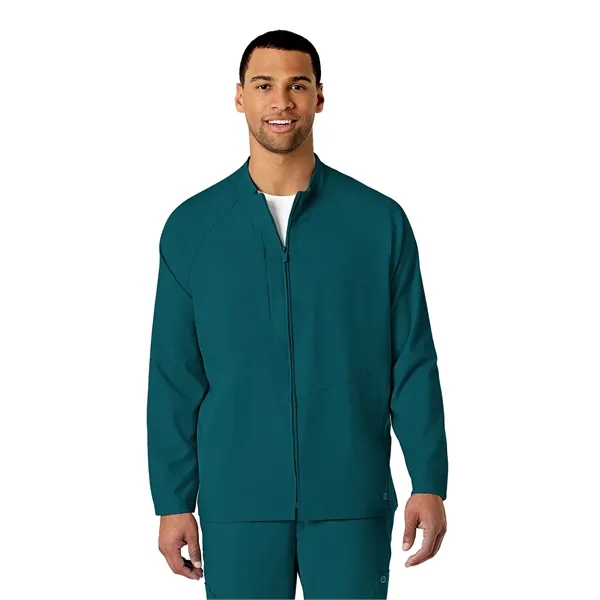 WonderWink W123 Men's Zip Front Warm Up Jacket... from ASI 86018 Scrub Authority / Uniform Stores