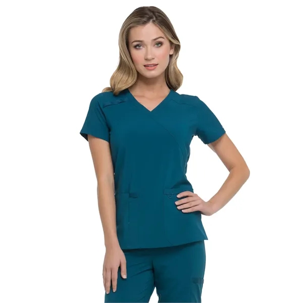 Dickies EDS Essentials Women's Mock Wrap Top... from ASI 86018 Scrub Authority / Uniform Stores