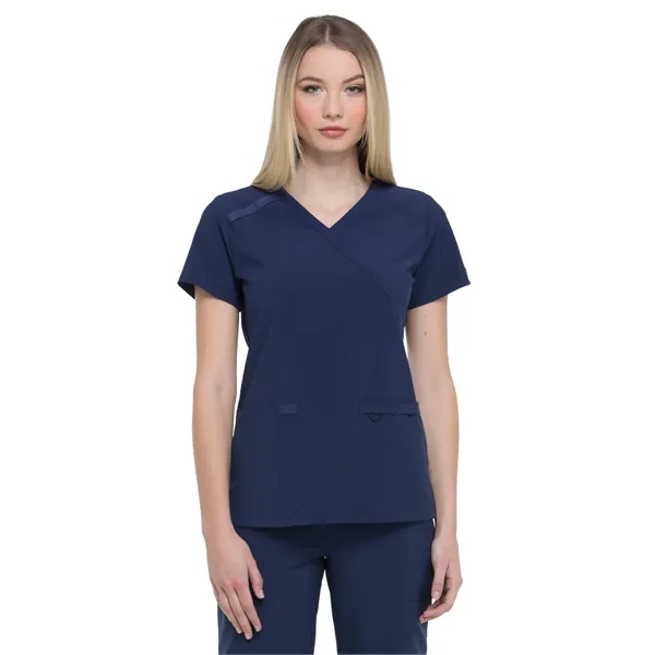 Dickies EDS Essentials Women's Mock Wrap Top... from ASI 86018 Scrub Authority / Uniform Stores