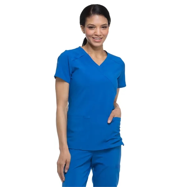 Dickies EDS Essentials Women's Mock Wrap Top... from ASI 86018 Scrub Authority / Uniform Stores