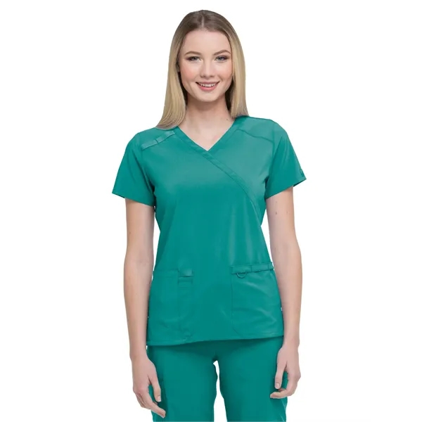 Dickies EDS Essentials Women's Mock Wrap Top... from ASI 86018 Scrub Authority / Uniform Stores