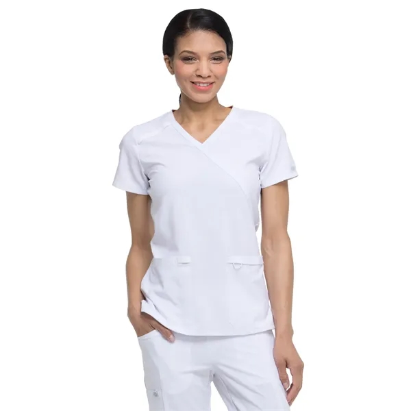 Dickies EDS Essentials Women's Mock Wrap Top... from ASI 86018 Scrub Authority / Uniform Stores