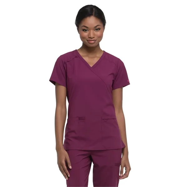 Dickies EDS Essentials Women's Mock Wrap Top... from ASI 86018 Scrub Authority / Uniform Stores