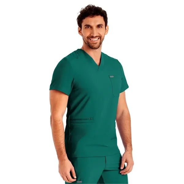 Landau Forward Men's V-Neck Top... from ASI 86018 Scrub Authority / Uniform Stores