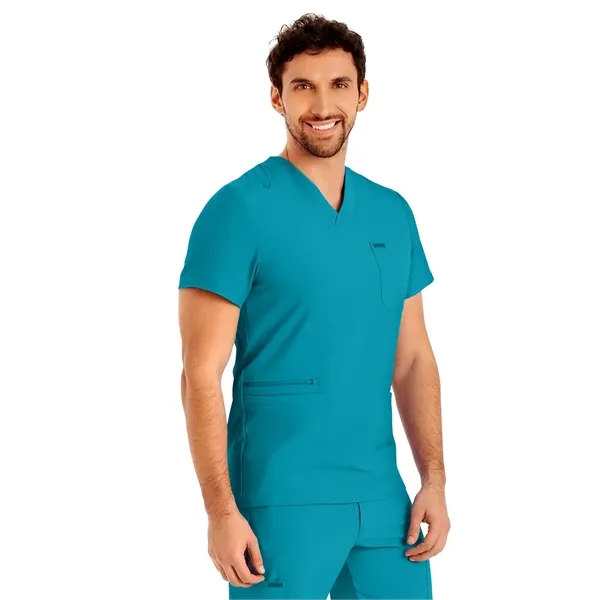 Landau Forward Men's V-Neck Top... from ASI 86018 Scrub Authority / Uniform Stores