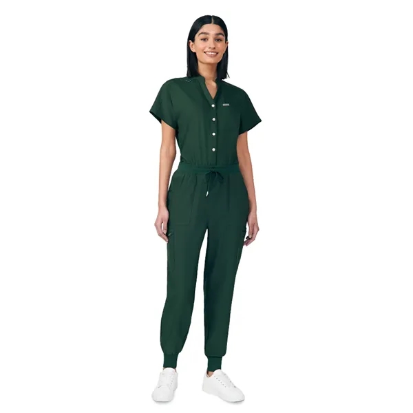 Landau - Forward - Women's 8-Pocket Cargo Jumpsuit... from ASI 86018 Scrub Authority