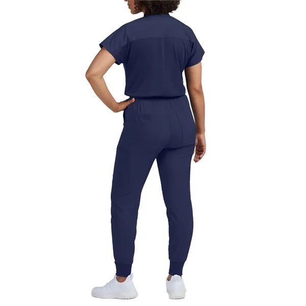 Landau - Forward - Women's 8-Pocket Cargo Jumpsuit... from ASI 86018 Scrub Authority