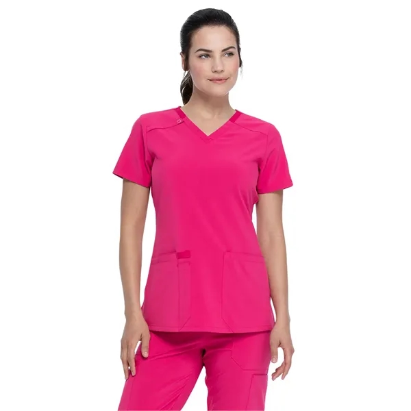 Dickies EDS Essentials Women's V-Neck Top... from ASI 86018 Scrub Authority / Uniform Stores