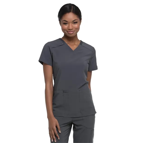 Dickies EDS Essentials Women's V-Neck Top... from ASI 86018 Scrub Authority / Uniform Stores