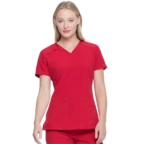 Dickies EDS Essentials Women's V-Neck Top... from ASI 86018 Scrub Authority / Uniform Stores