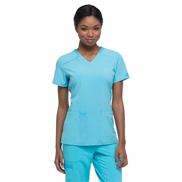 Dickies EDS Essentials Women's V-Neck Top... from ASI 86018 Scrub Authority / Uniform Stores