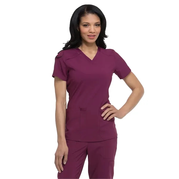 Dickies EDS Essentials Women's V-Neck Top... from ASI 86018 Scrub Authority / Uniform Stores
