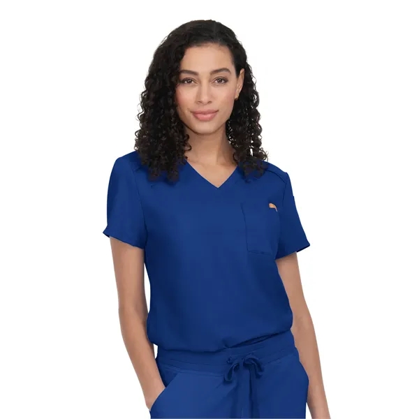 koi - Cureology - Women's 2-Pocket V-Neck Tuck-In Aura Sc...... from ASI 86018 Scrub Authority / Uniform Stores