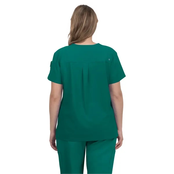koi - Cureology - Women's 2-Pocket V-Neck Tuck-In Aura Sc...... from ASI 86018 Scrub Authority / Uniform Stores
