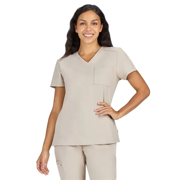 koi - Cureology - Women's 2-Pocket V-Neck Tuck-In Aura Sc...... from ASI 86018 Scrub Authority / Uniform Stores