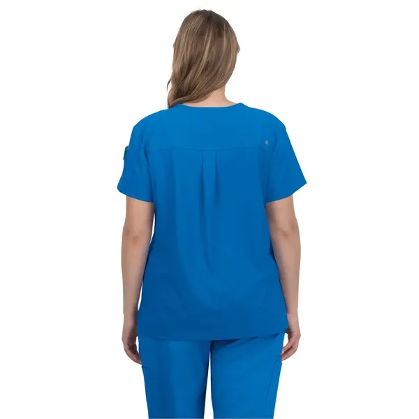 koi - Cureology - Women's 2-Pocket V-Neck Tuck-In Aura Sc...... from ASI 86018 Scrub Authority / Uniform Stores