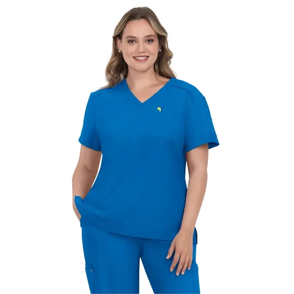 koi - Cureology - Women's 2-Pocket V-Neck Tuck-In Aura Sc...... from ASI 86018 Scrub Authority / Uniform Stores