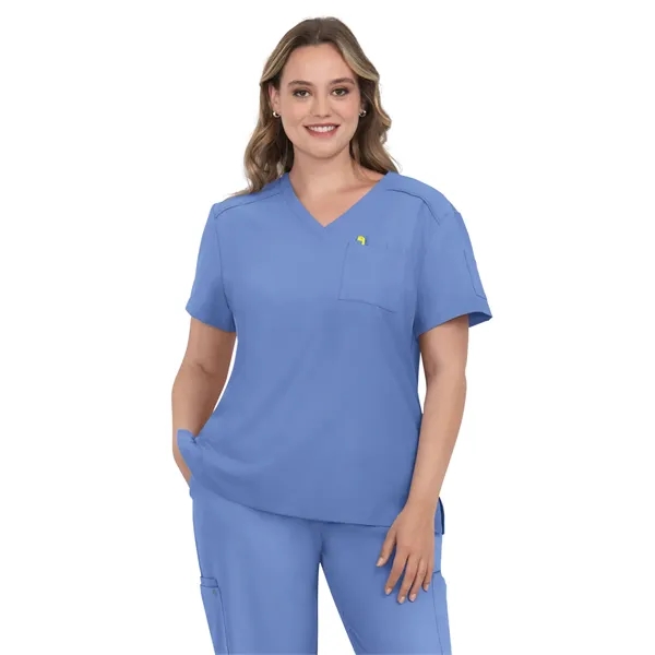koi - Cureology - Women's 2-Pocket V-Neck Tuck-In Aura Sc...... from ASI 86018 Scrub Authority / Uniform Stores