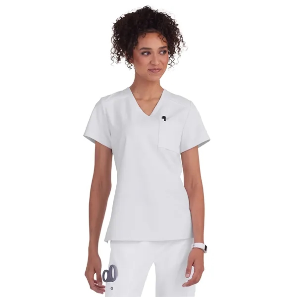 koi - Cureology - Women's 2-Pocket V-Neck Tuck-In Aura Sc...... from ASI 86018 Scrub Authority / Uniform Stores