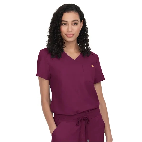 koi - Cureology - Women's 2-Pocket V-Neck Tuck-In Aura Sc...... from ASI 86018 Scrub Authority / Uniform Stores