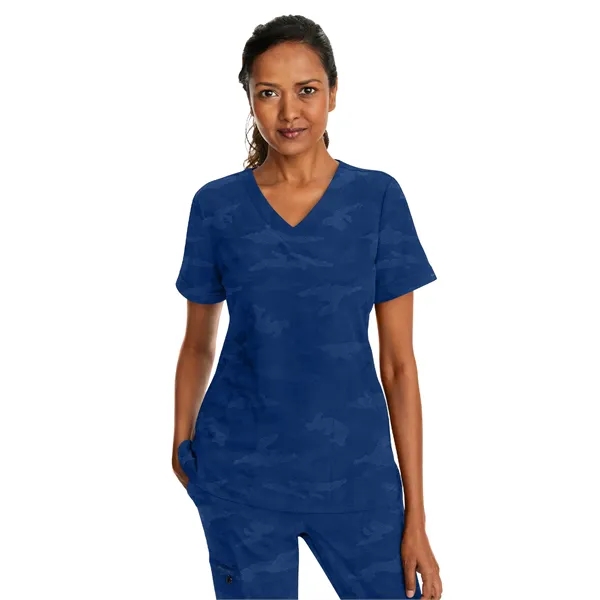 Healing Hands Purple Label Joy Camo Top... from ASI 86018 Scrub Authority / Uniform Stores