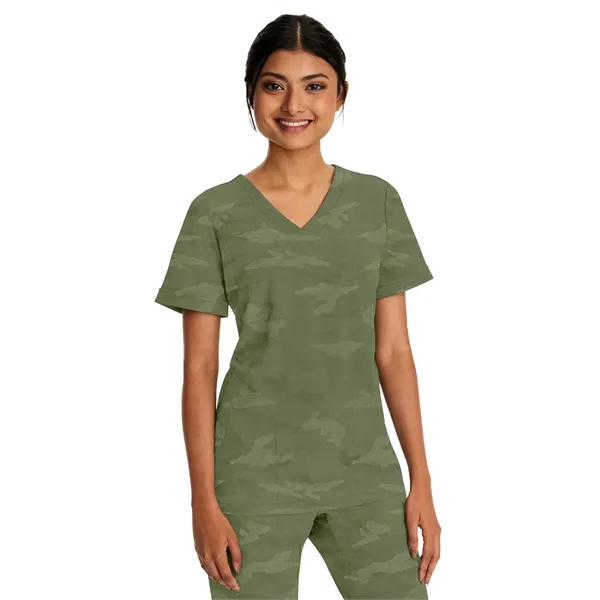 Healing Hands Purple Label Joy Camo Top... from ASI 86018 Scrub Authority / Uniform Stores
