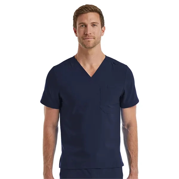 ScrubJoy Fit-4-All - Unisex One-Pocket V-Neck Scrub Top... from ASI 86018 Scrub Authority / Uniform Stores