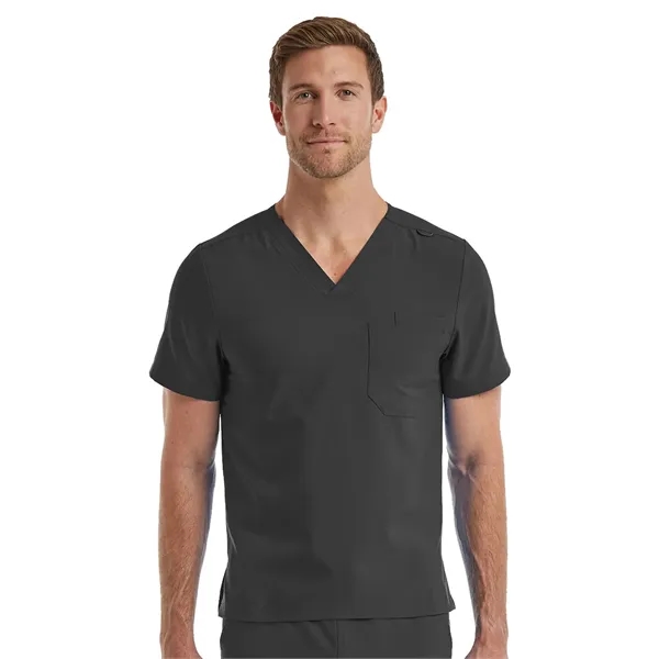 ScrubJoy Fit-4-All - Unisex One-Pocket V-Neck Scrub Top... from ASI 86018 Scrub Authority / Uniform Stores