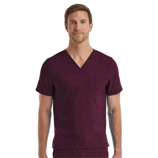 ScrubJoy Fit-4-All - Unisex One-Pocket V-Neck Scrub Top... from ASI 86018 Scrub Authority / Uniform Stores
