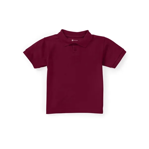 Classroom Uniforms Unisex Short Sleeve Pique Polo for Preschool... from ASI 86018 Scrub Authority / Uniform Stores