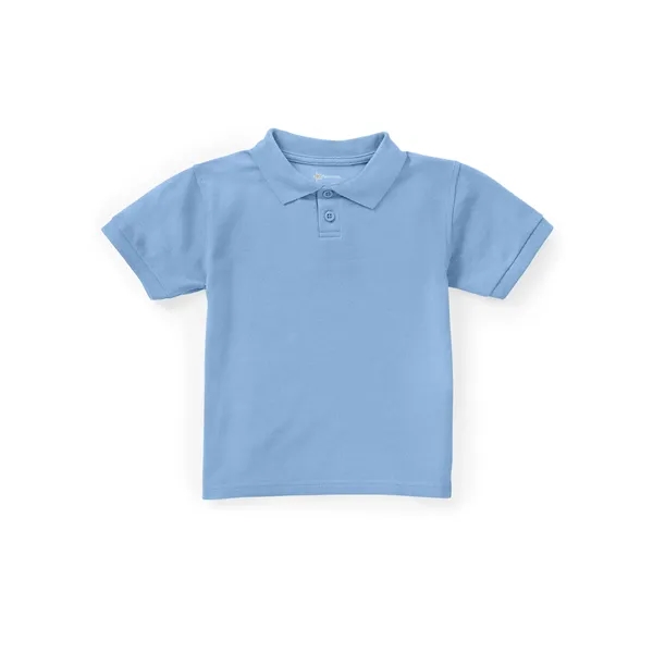 Classroom Uniforms Unisex Short Sleeve Pique Polo for Preschool... from ASI 86018 Scrub Authority / Uniform Stores