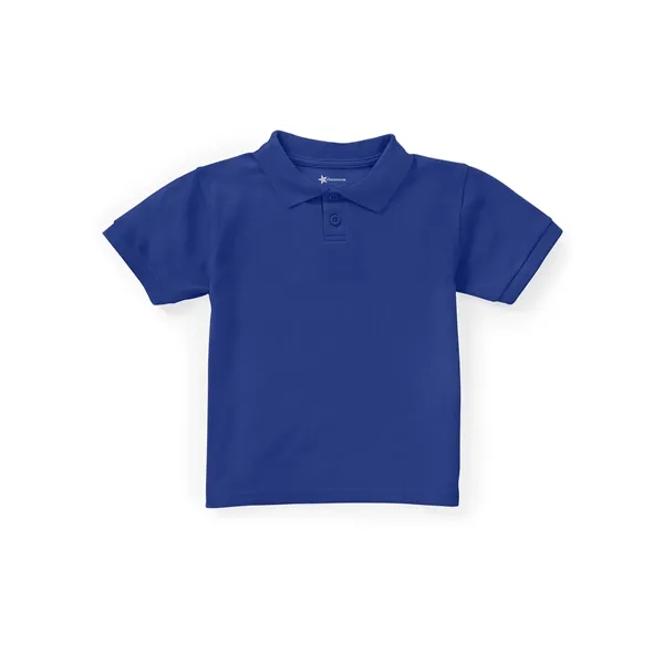 Classroom Uniforms Unisex Short Sleeve Pique Polo for Preschool... from ASI 86018 Scrub Authority / Uniform Stores