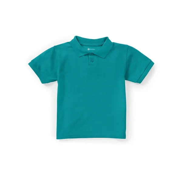 Classroom Uniforms Unisex Short Sleeve Pique Polo for Preschool... from ASI 86018 Scrub Authority / Uniform Stores