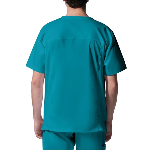 Landau ProFlex Men's Rib-Knit V-Neck Top... from ASI 86018 Scrub Authority / Uniform Stores