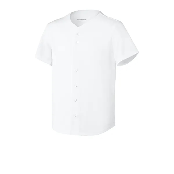 Sport-Tek Youth PosiCharge Tough Mesh Full-Button Jersey... from ASI 84863 SanMar