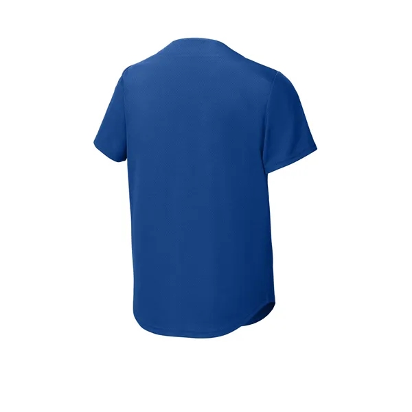 Sport-Tek Youth PosiCharge Tough Mesh Full-Button Jersey... from ASI 84863 SanMar