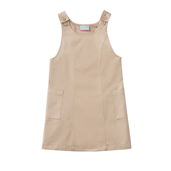 Classroom Uniforms Preschool Princess Seam Jumper... from ASI 86018 Scrub Authority / Uniform Stores