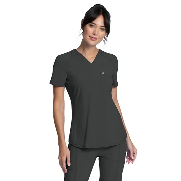 Cherokee Infinity Women's V-Neck Chest Pocket Top... from ASI 86018 Scrub Authority / Uniform Stores
