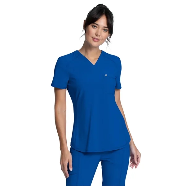 Cherokee Infinity Women's V-Neck Chest Pocket Top... from ASI 86018 Scrub Authority / Uniform Stores