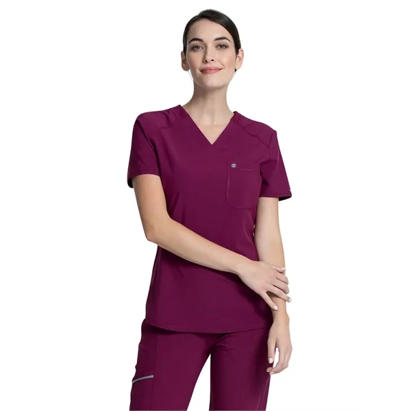 Cherokee Infinity Women's V-Neck Chest Pocket Top... from ASI 86018 Scrub Authority / Uniform Stores