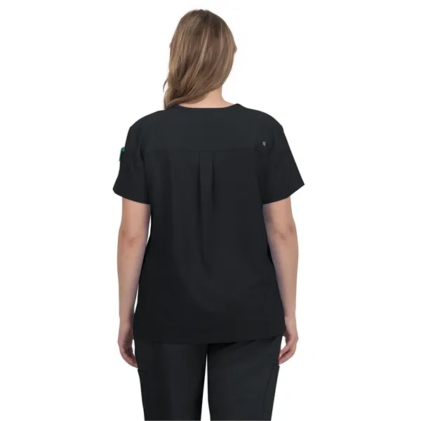 koi - Cureology - Women's 3-Pocket V-Neck Cardi Scrub Top... from ASI 86018 Scrub Authority