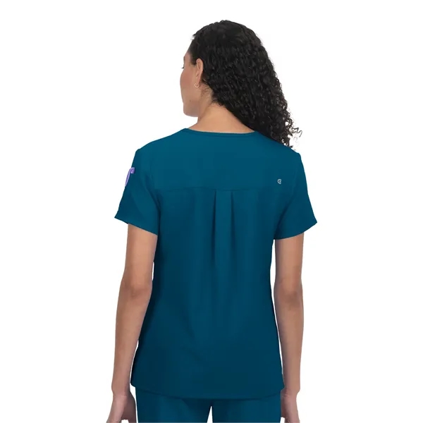 koi - Cureology - Women's 3-Pocket V-Neck Cardi Scrub Top... from ASI 86018 Scrub Authority