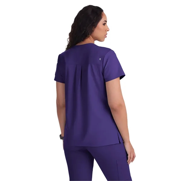 koi - Cureology - Women's 3-Pocket V-Neck Cardi Scrub Top... from ASI 86018 Scrub Authority