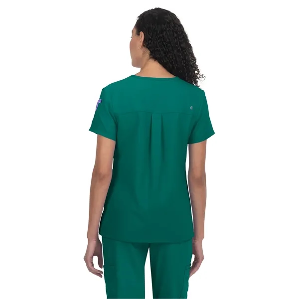 koi - Cureology - Women's 3-Pocket V-Neck Cardi Scrub Top... from ASI 86018 Scrub Authority