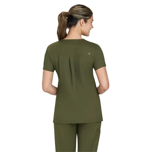 koi - Cureology - Women's 3-Pocket V-Neck Cardi Scrub Top... from ASI 86018 Scrub Authority
