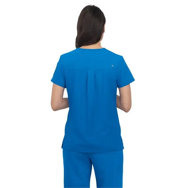koi - Cureology - Women's 3-Pocket V-Neck Cardi Scrub Top... from ASI 86018 Scrub Authority