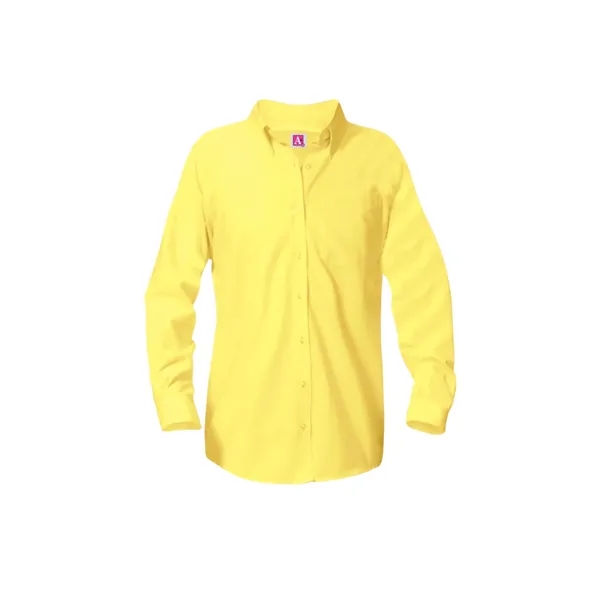 A+ Uniforms Woven Shirts - Girls' Long Sleeve Blouse... from ASI 86018 Scrub Authority / Uniform Stores