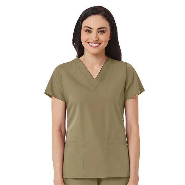 Maevn Red Panda V-Neck Two Pocket Top... from ASI 86018 Scrub Authority / Uniform Stores