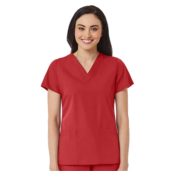 Maevn Red Panda V-Neck Two Pocket Top... from ASI 86018 Scrub Authority / Uniform Stores