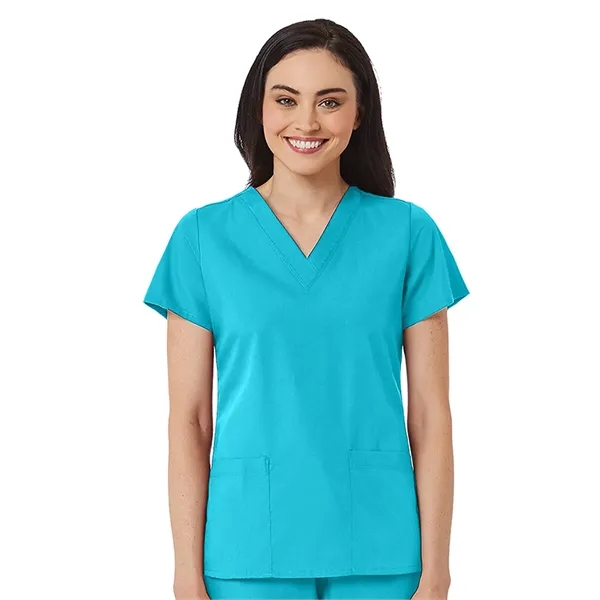 Maevn Red Panda V-Neck Two Pocket Top... from ASI 86018 Scrub Authority / Uniform Stores